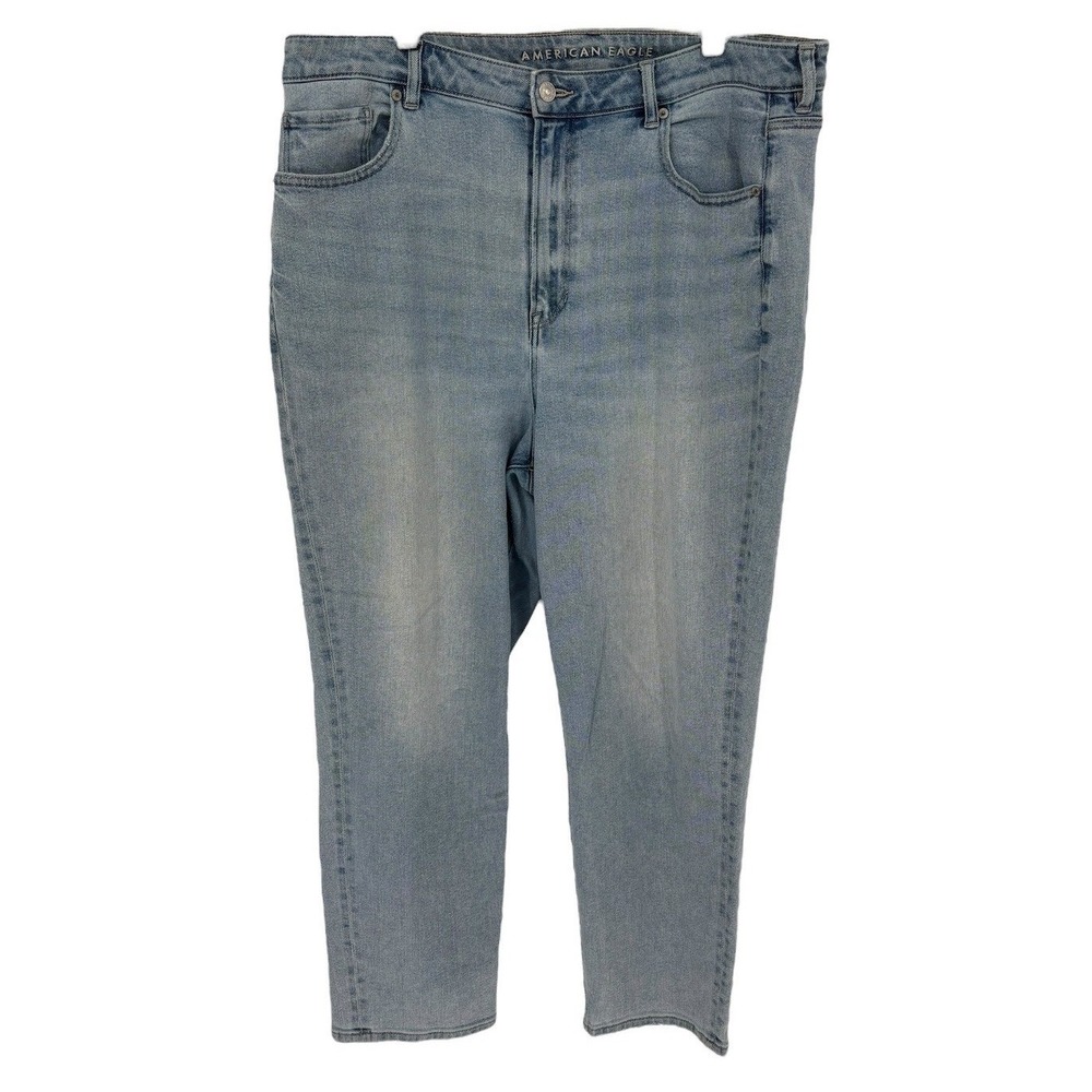 American Eagle Outfitters Regular Standard Stretch Jeans‎ Light Wash (Size 18)